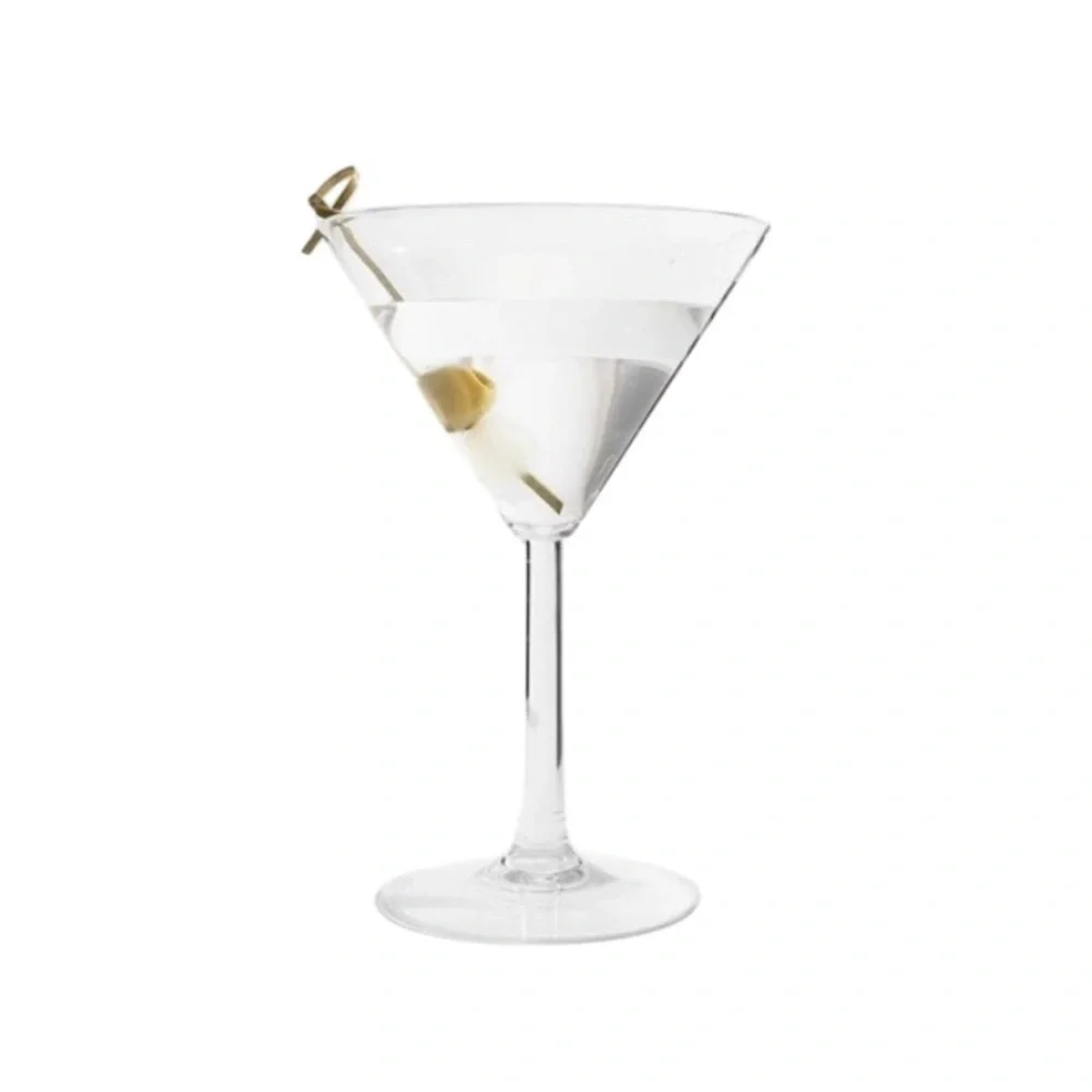 Pottery Barn Clear Martini Glasses for pool safety- Set of 2